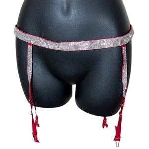 Victoria’s Secret sexy bombshell shine rhinestone garter panty belt M/L